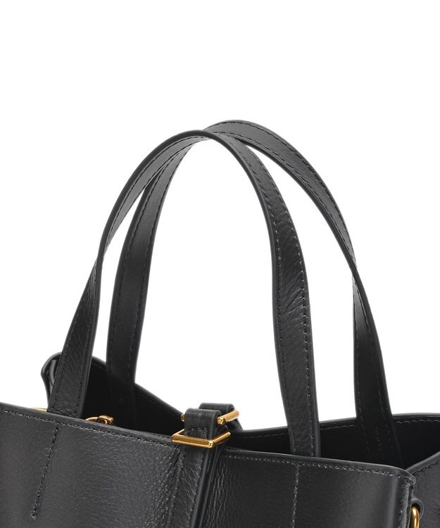 style code ［RICKERS/リッカーズ］ナチュラルレザーアオリハンドバッグ ブラック