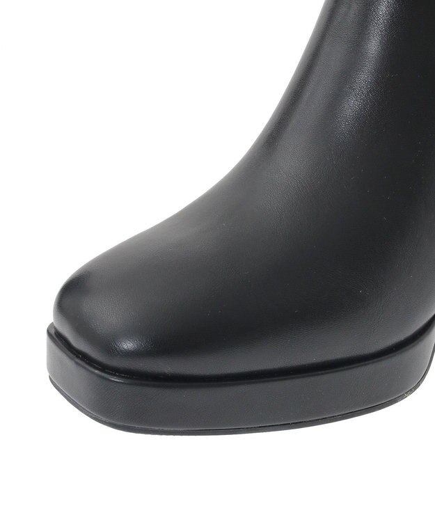 Maison de FLEUR パールリボンファーブーツ Black