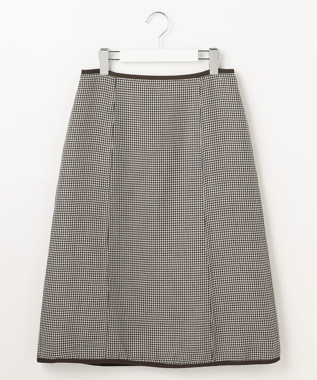 J.PRESS LADIES S 【リバーシブル】リバーチェック スカート ベージュ系