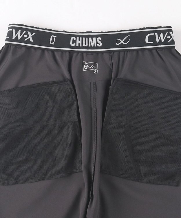 CW-X 【MEN】【CHUMS (チャムス)コラボ】 CW-X アウターボトムス スーツとして使える ロングパンツ 足首丈 はっ水性(本体) メンズ LNO570 /ワコール ブラック