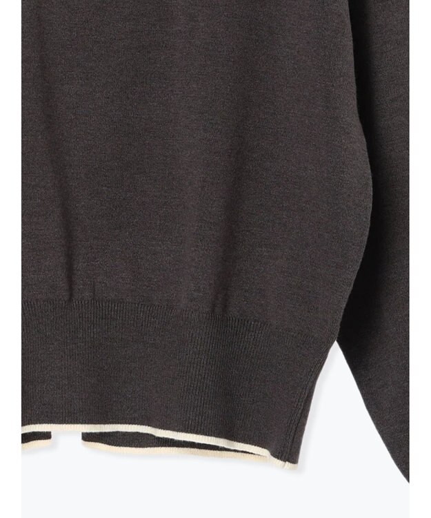 Te chichi バックパールニット チャコールグレー