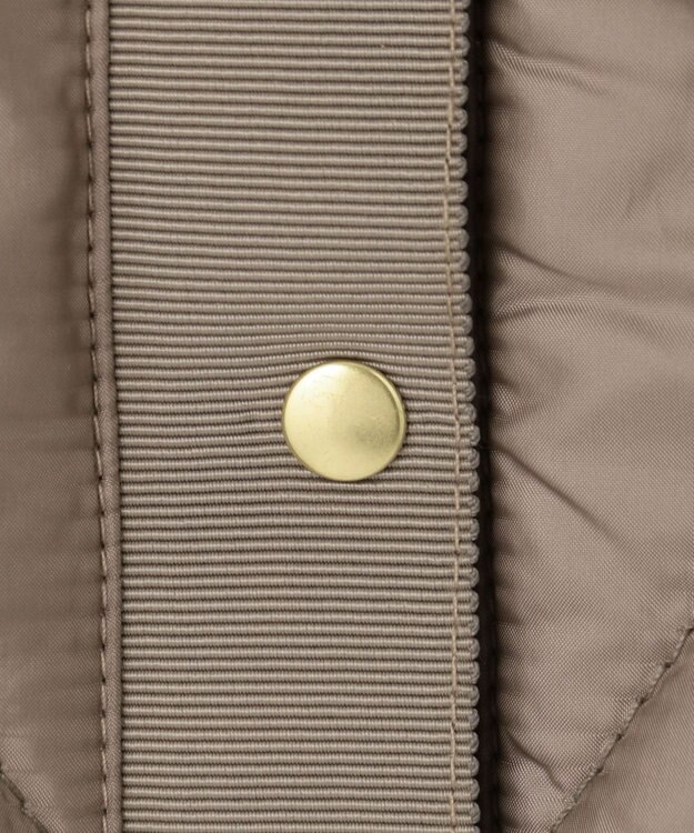 J.PRESS LADIES 高密度タフタ キルティング ショート コート ブラウン系