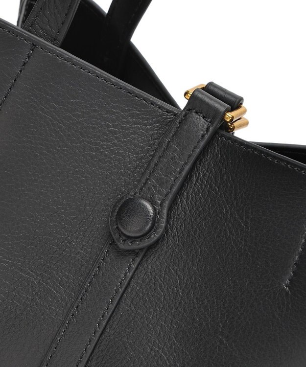 style code ［RICKERS/リッカーズ］ナチュラルレザーアオリハンドバッグ ブラック