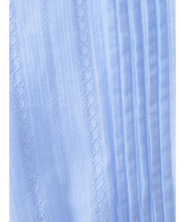 earth music&ecology ピンタックフリルブラウス Sax