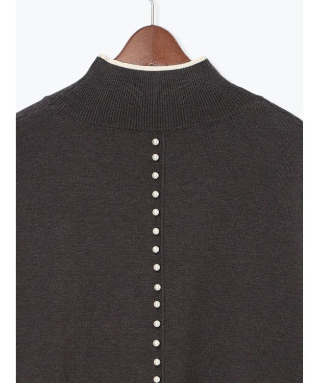 Te chichi バックパールニット チャコールグレー