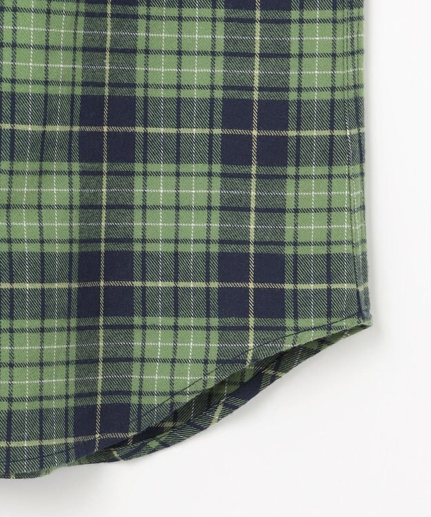 J.PRESS KIDS 【140-170cm】起毛チェックシャツ グリーン系4