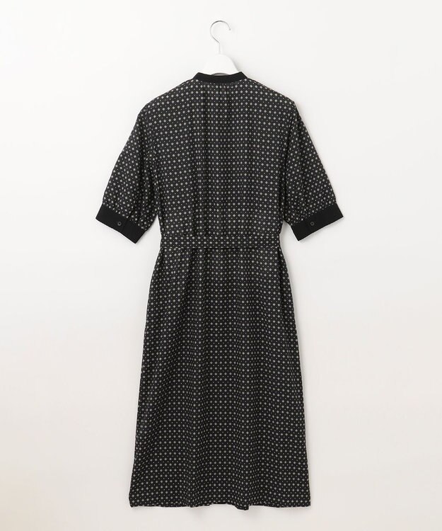 J.PRESS LADIES 【洗える】 ジオメトリック ワンピース ネイビー系5