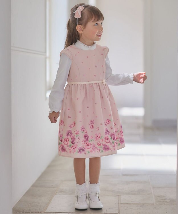 ANY KIDS スタンドカラー インナー ブラウス ホワイト