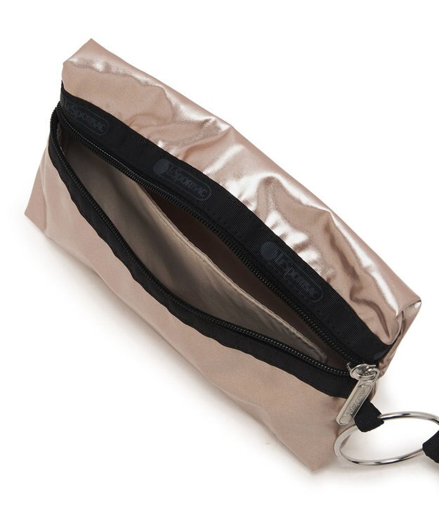 LeSportsac MULTI POUCH WRISTLET/ブラック/ローズゴールドシャイン/ピンク ブラック/ローズゴールドシャイン/ピンク