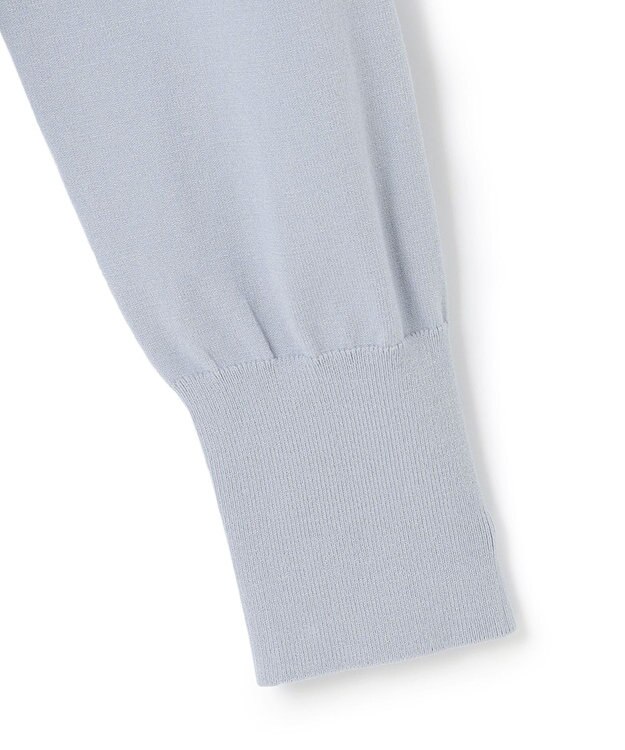 23区 【前後着用可能】ヴィスコースストレッチ カーディガン サックス