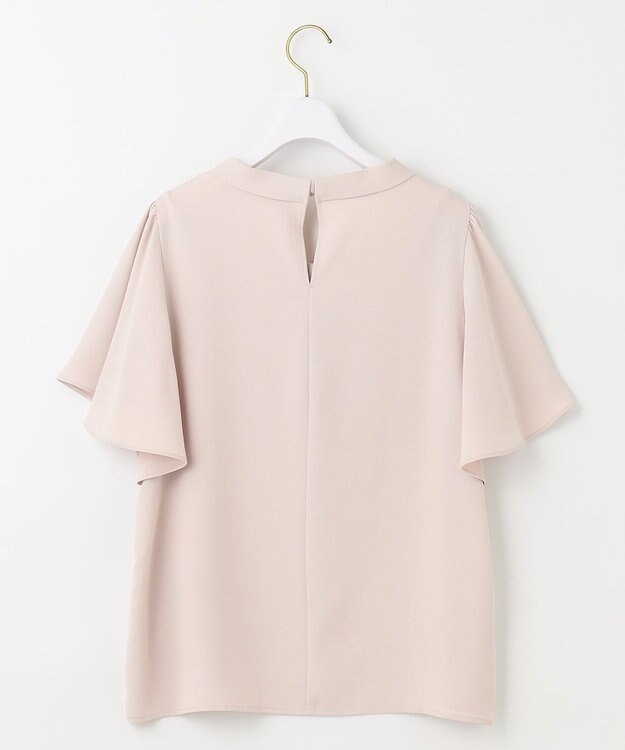 ANY SIS S 【洗える】パール調ボウタイ ブラウス ローズグレー