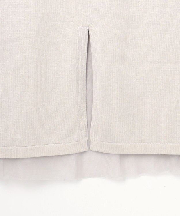 組曲 S 【WEB限定】チュールニット×リバーシブルスカート セット ライトグレー系