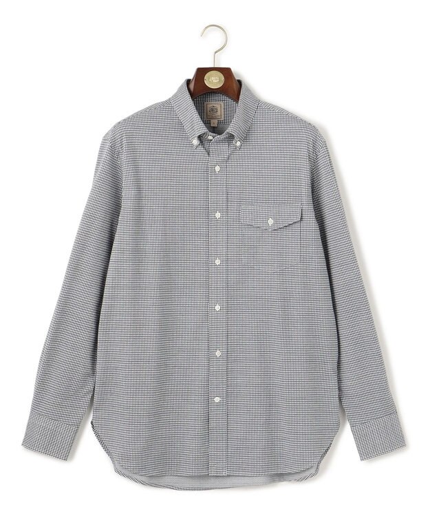 J.PRESS MEN ギンガムネルジャージ シャツ/B.D グレー系3