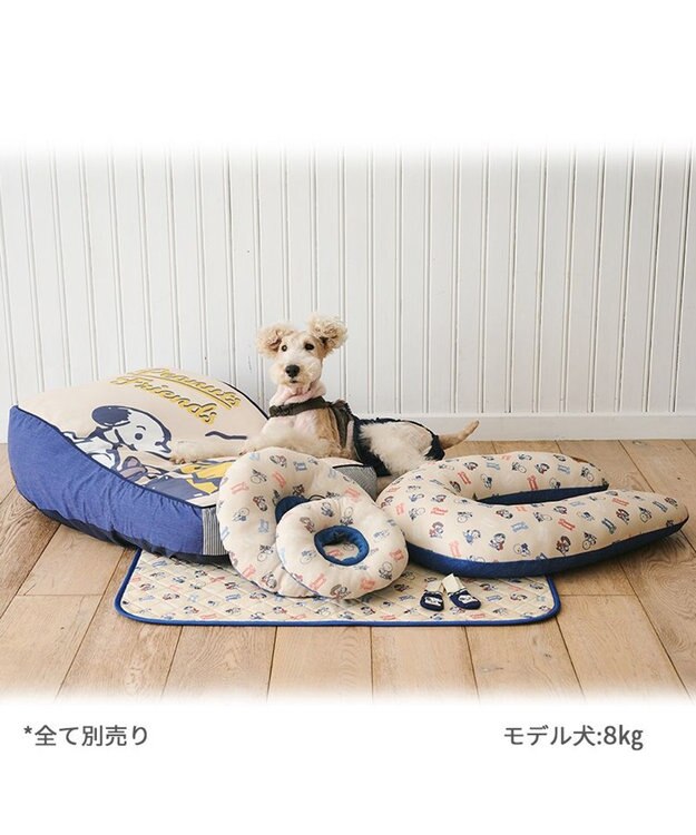 PET PARADISE スヌーピー makokoro 吸水マルチマット ネイビー