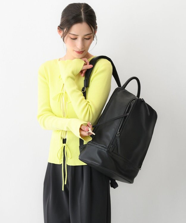 ACE BAGS & LUGGAGE W&.Day/Night ピルクエット レザーリュック A4サイズ 13.3インチPC収納 19011 ダブルアンドデイナイト ブラック