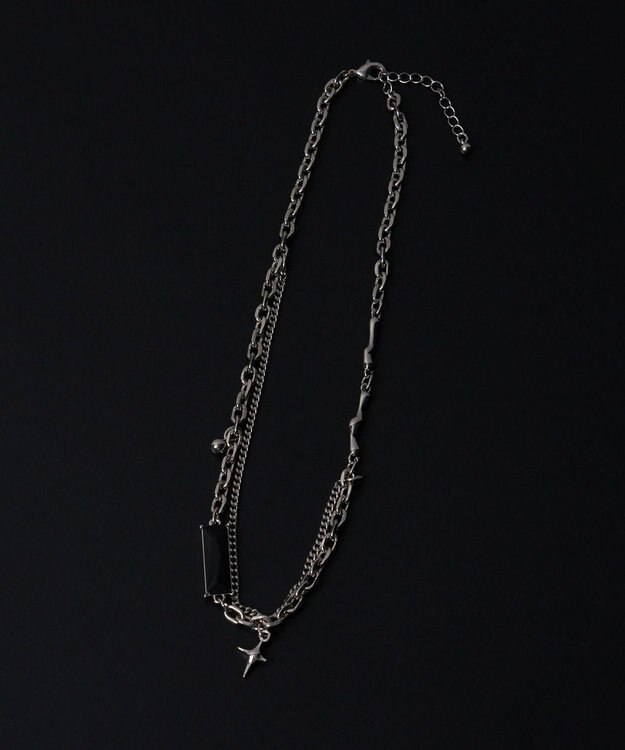 WEGO MモチーフMIXチェーンネックレス 柄3