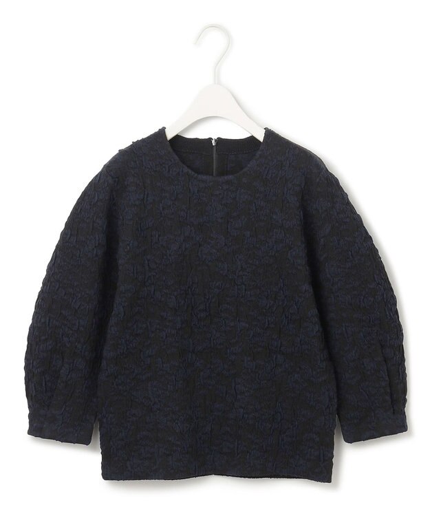 ICB 【洗える】 PEハイゲージJQ ニット ブラック×ネイビー系