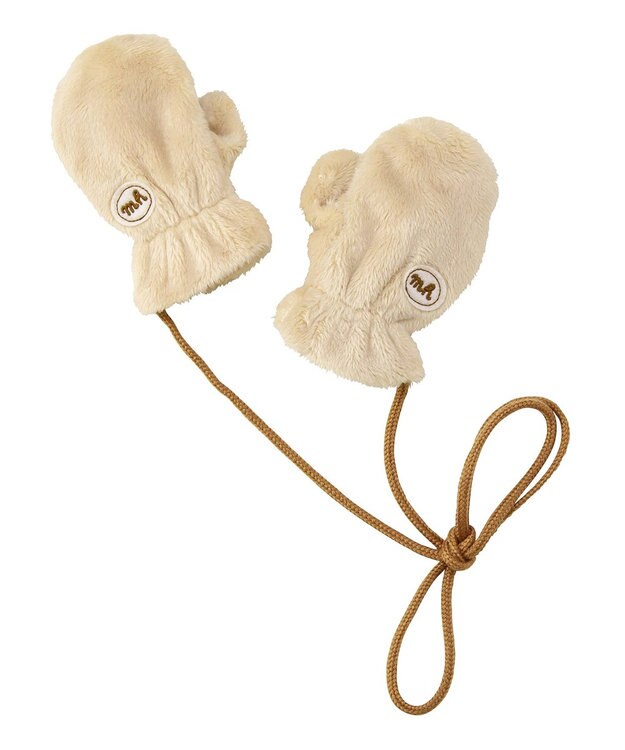 MIKI HOUSE HOT BISCUITS 【ミキハウス】【0-2歳】 マイクロファー ミトン ベージュ