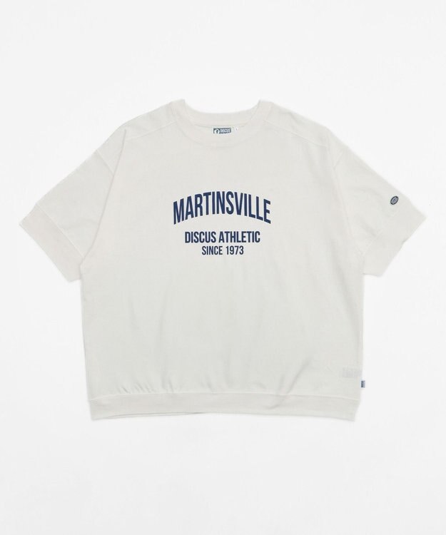 WEGO 【綿100%/MLサイズ展開】DISCUS　ルーズカレッ１００％ ホワイト