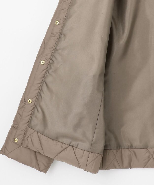 J.PRESS LADIES 高密度タフタ キルティング ショート コート ブラウン系