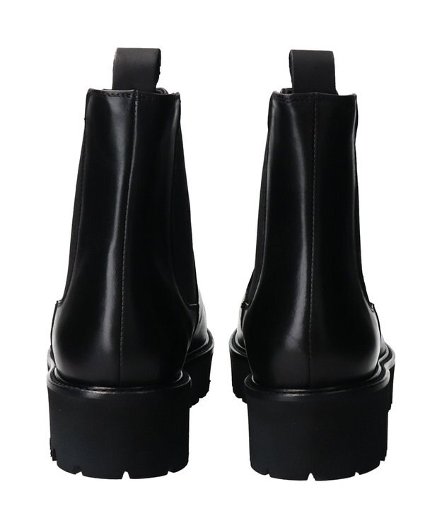 INTER-CHAUSSURES 【PASCUCCI】ラウンドトウベーシックサイドゴアブーツ ブラック