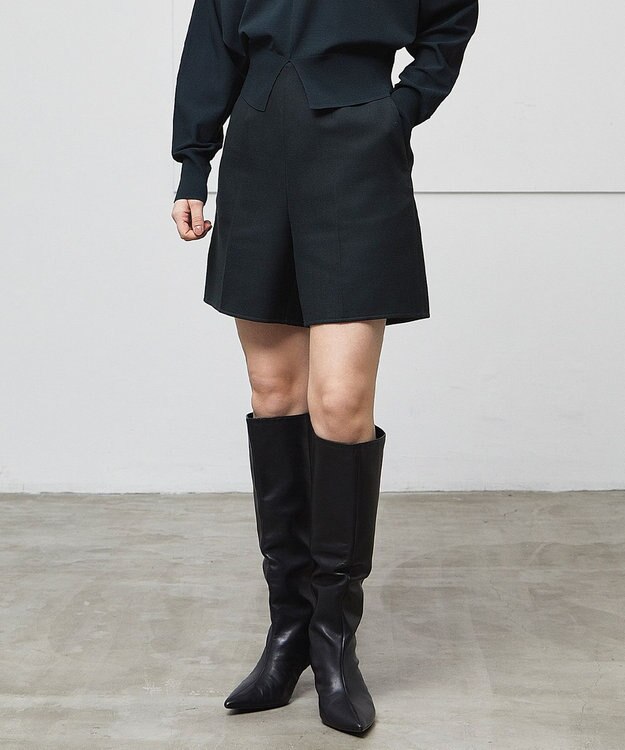 BEIGE， GRANET / ウールリバーショートパンツ Green×Top