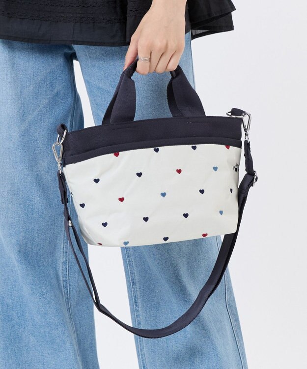 LeSportsac SMALL BUCKET TOTE/トリコロールハートエンブロイダリー トリコロールハートエンブロイダリー