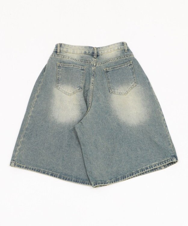 WEGO バギーハーフデニム デニム中濃色