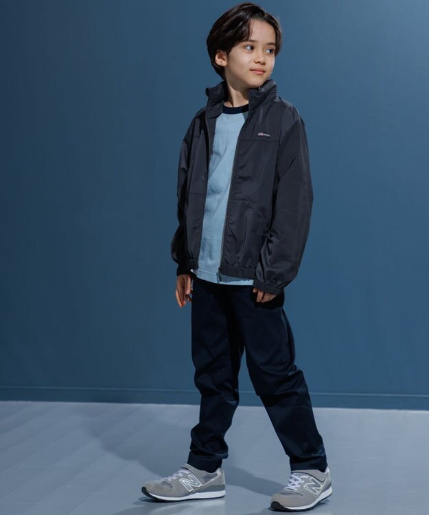 J.PRESS KIDS 【撥水】【100-130㎝】バックロゴ ポケッタブル ブルゾン ネイビー系