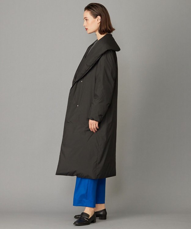 ICB ADSダウン ショールカラーコート ブラック系