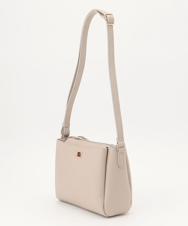 ANY 【たっぷり収納】メニーポケットショルダーバッグ グレージュ