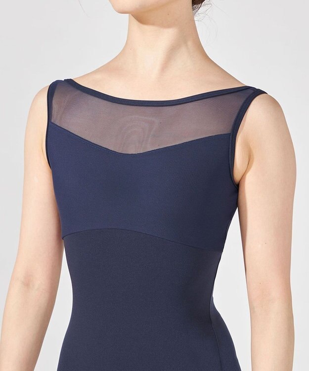 Chacott ノースリーブレオタード ネイビー