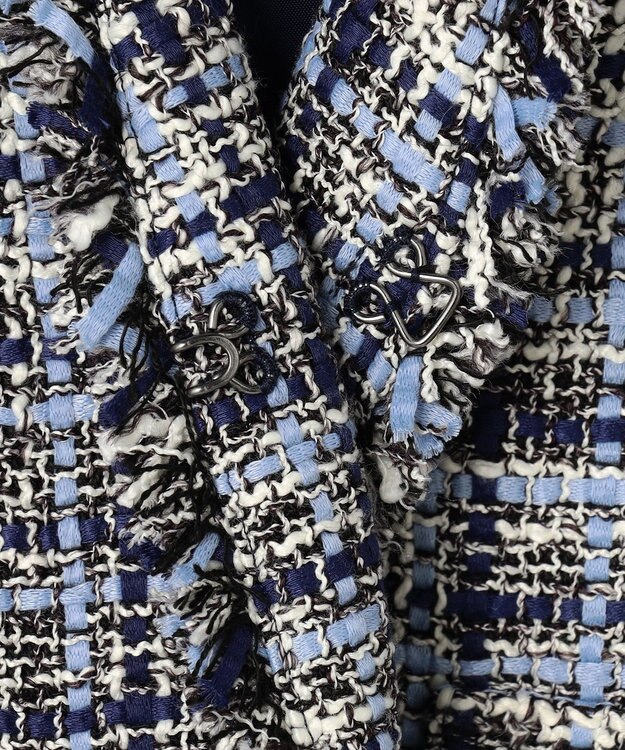 J.PRESS LADIES ファニーツイード ジレ ネイビー系