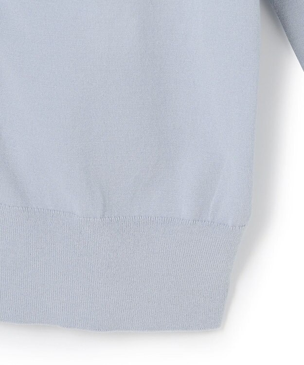 23区 【前後着用可能】ヴィスコースストレッチ カーディガン サックス