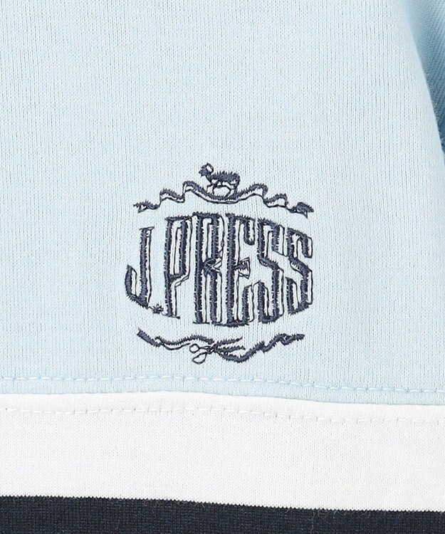 J.PRESS KIDS 【100-130cm】ボーダーミックス カットソー サックスブルー系