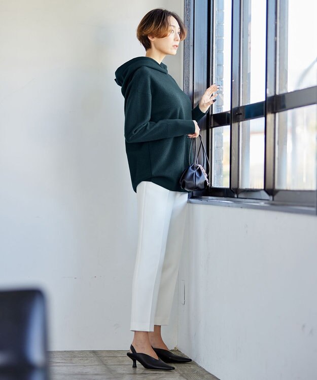 ICB 【洗える】トリプルクロスツイル スティックパンツ オフホワイト系