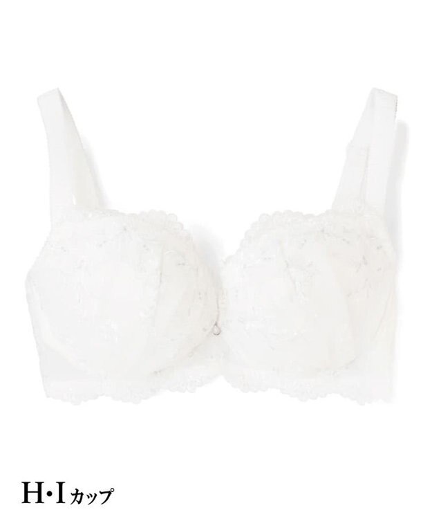 San-ai Resort（三愛水着楽園） エレガントコレクション【2503】単品ブラHIカップ 【背中すっきり】 ホワイト