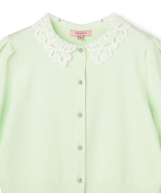 TOCCA 【chayさん着用】MOONLIT MUSE SHORTSLEEVE カーディガン グリーン系