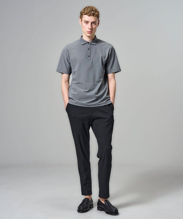 JOSEPH HOMME 【新色追加】【抜群の通気性/360度ストレッチ】エアトールストレッチ ポロシャツ ＜新色＞ライトグレー系