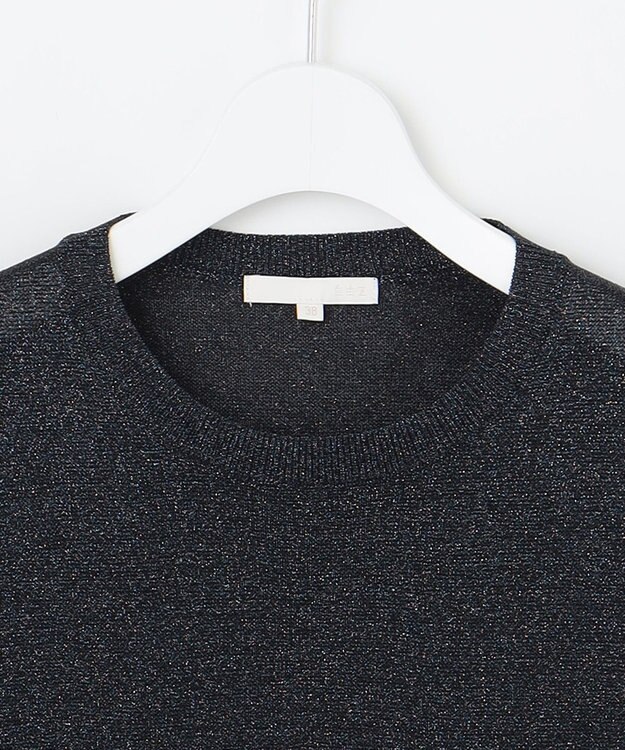 自由区 S 【カタログ掲載】カラーミックスラメスリーブレス ニット ネイビー