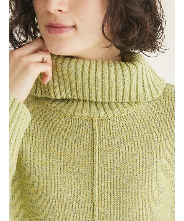 CRAFT STANDARD BOUTIQUE センタータックニットプルオーバー Light Green