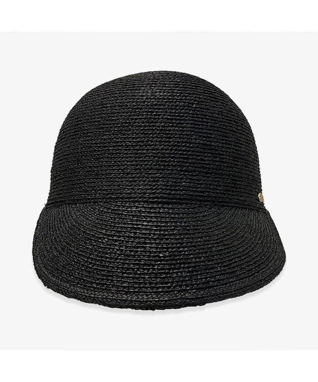 林八百吉商店 un chapeau　ラフィアブレードキャップ ブラック