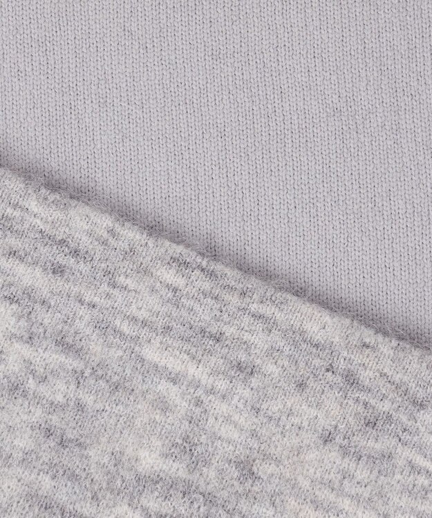 自由区 【WEB限定カラーあり】モヘアニット ジレ ライトグレー系