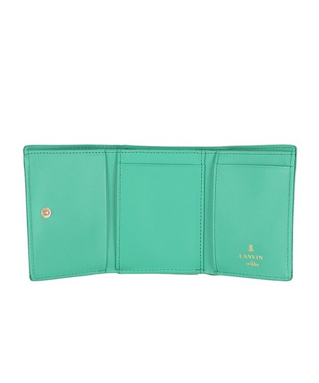 LANVIN en Bleu エルヴィー 三つ折り財布 グリーン
