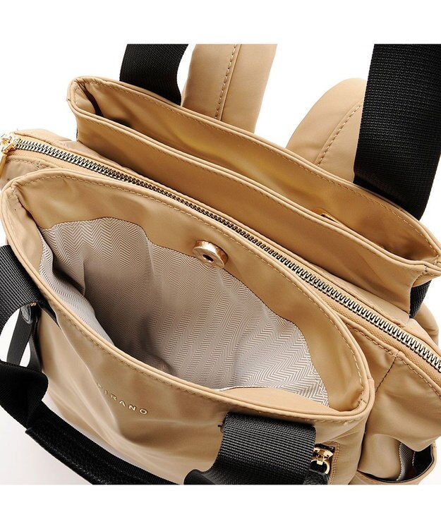 MioFIRANO はっ水軽量ナイロン2WAYリュック　FIRANO フィラノ BEIGE