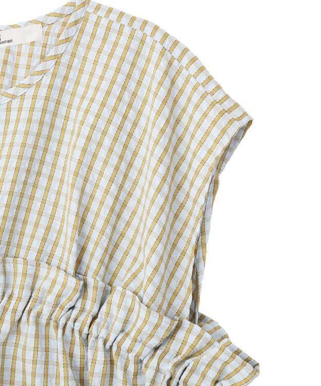 CRAFT STANDARD BOUTIQUE サッカーチェックブラウス Light Blue