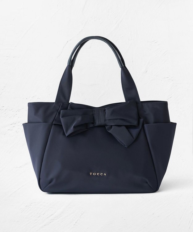 TOCCA 【大人百花掲載】KNOT IN HEART NYLONTOTE M トートバッグ M ネイビー系