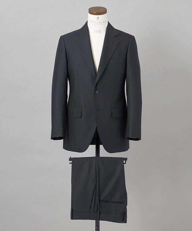 GOTAIRIKU 希少/五大陸限定【御幸毛織】コンパクトヤーン×SUPER120'sWOOL　グレー（ペーパープレス加工） グレー系1