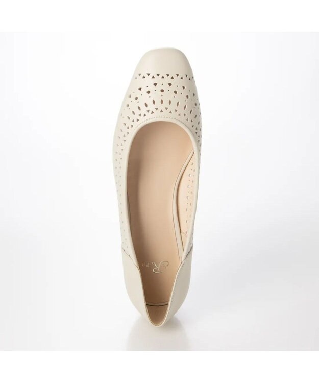 Riz raffinee <Riz raffinee>カットワークフラットパンプス アイボリー