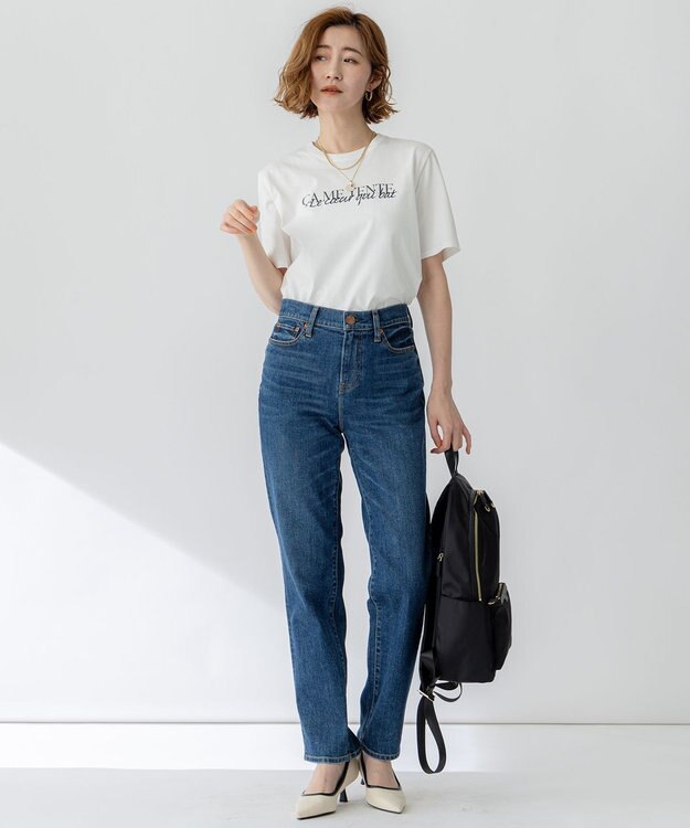 23区 S 【洗える】CA ME TENTE ロゴ TEE ホワイト系